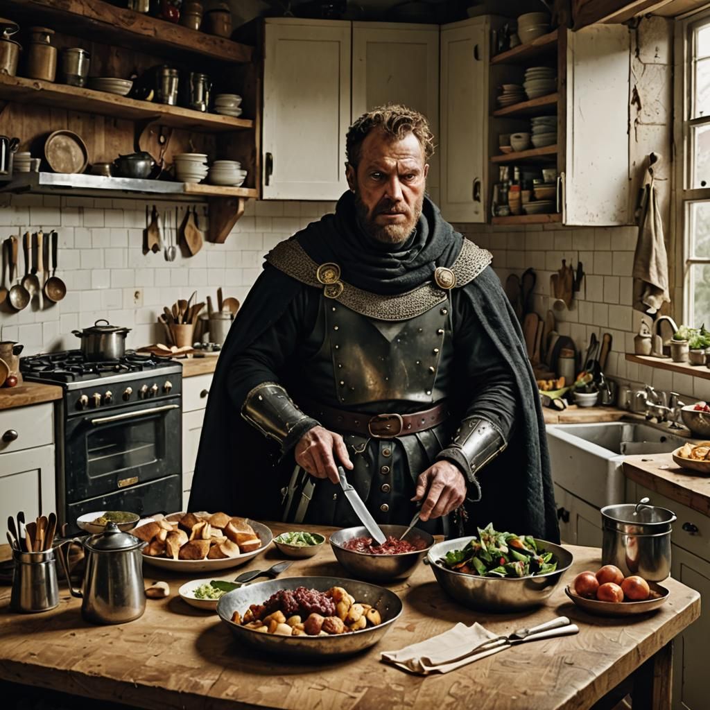 Macbeth Scene in Modern Kitchen