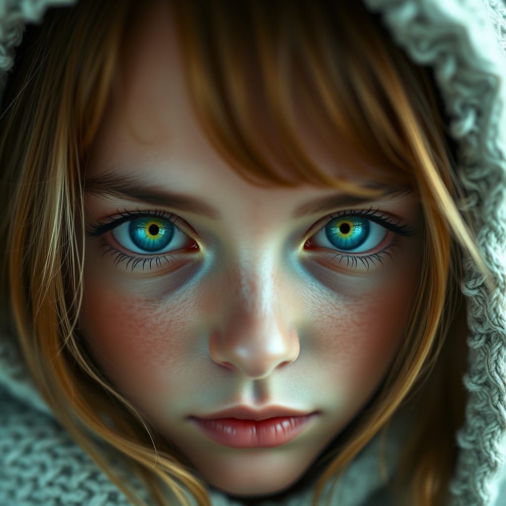 Vibrant Emerald Eyes in Photorealistic Detail