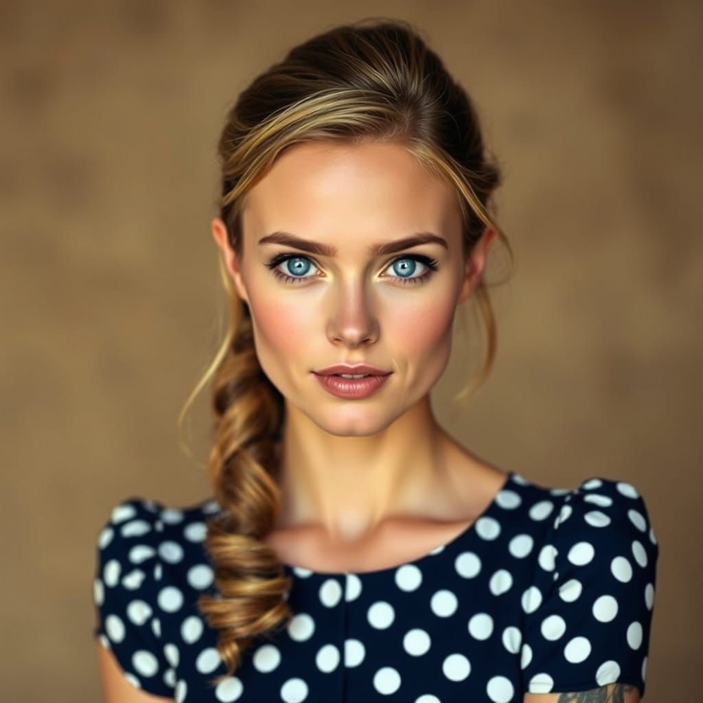 Ethereal Beauty in Polka Dots