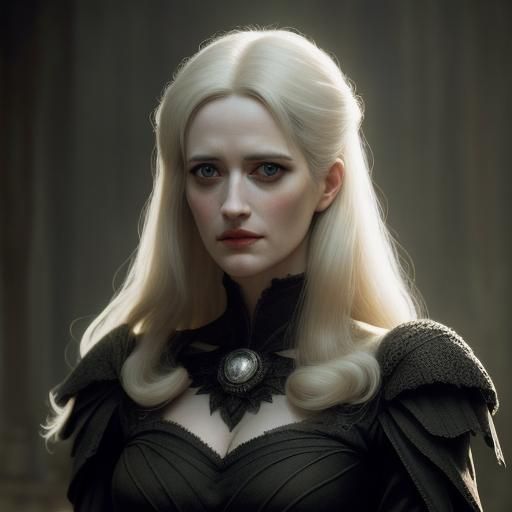 Ethereal Portrait of a Woman in 1940s Style