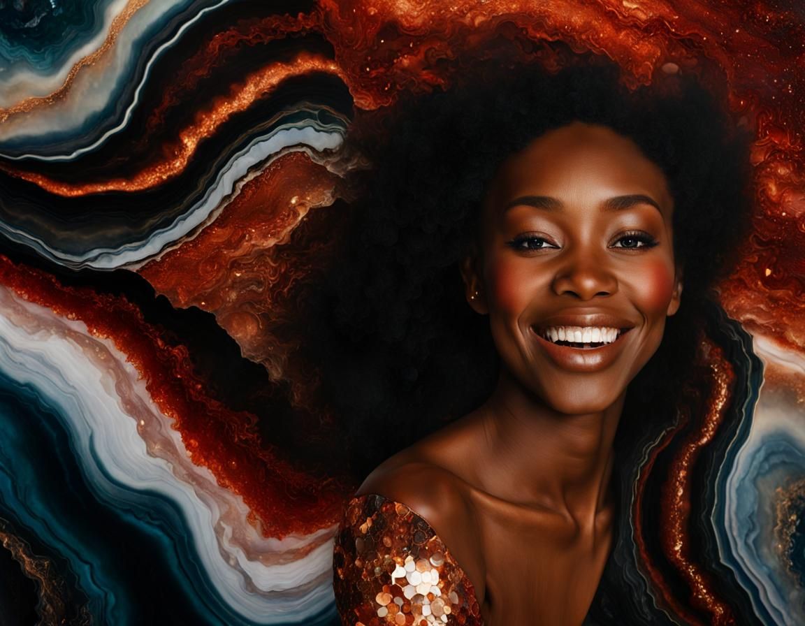 Stormy Eyes: A Couture Portrait of Emotion