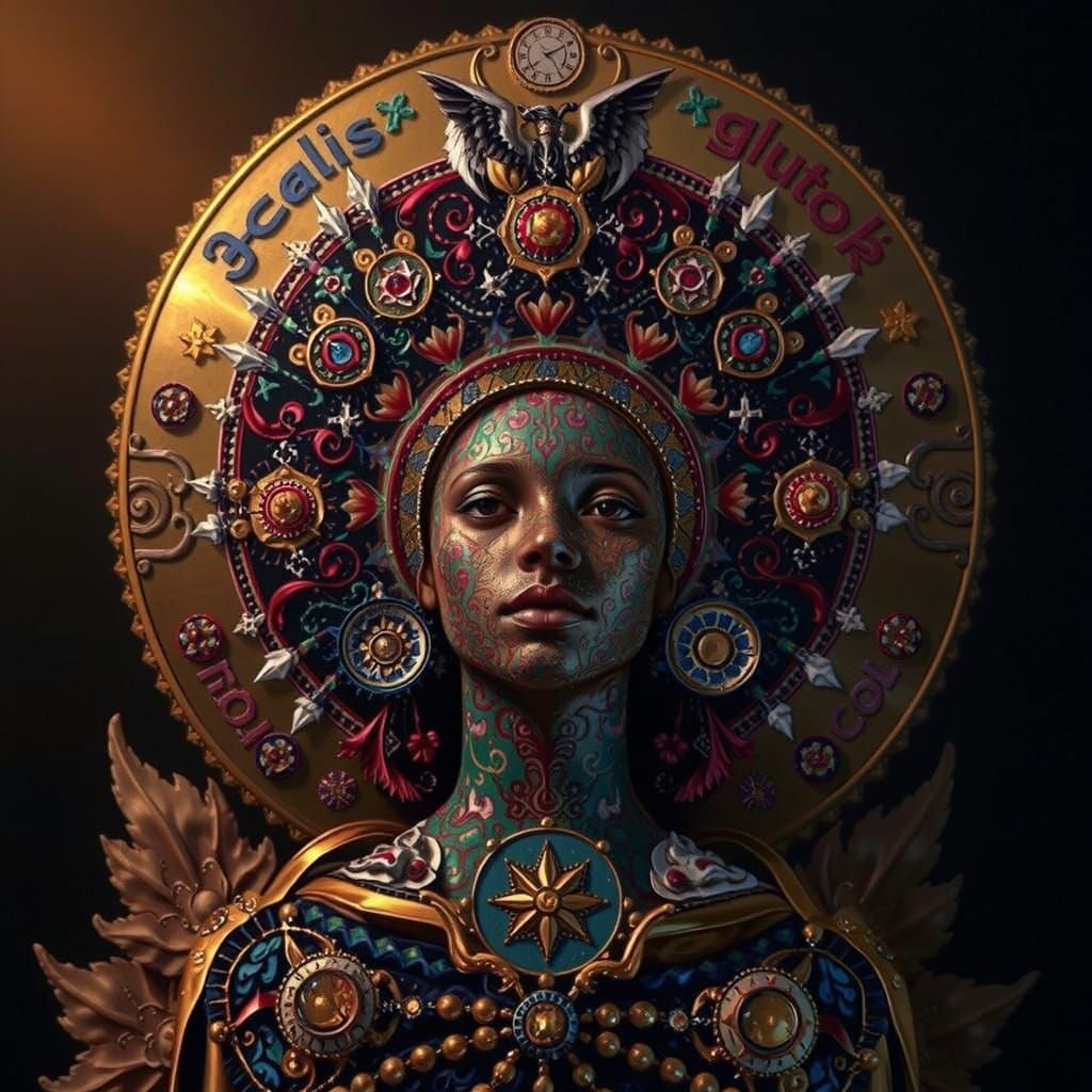 Masterpiece Painting of Beauty and Truth