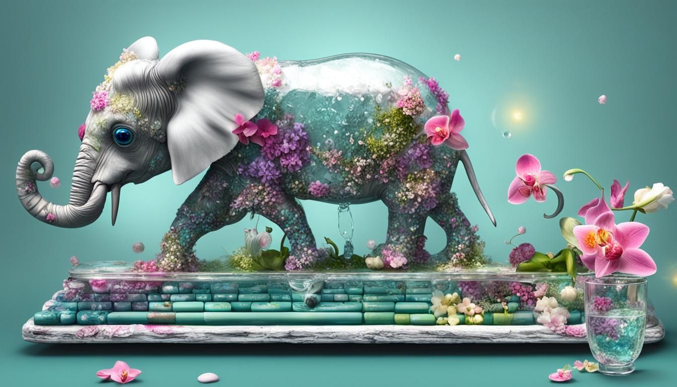 ⚜️⚜️WATER-TEA-GLASS SHABBY CHIC MIRROR MOUSE SKUNK ELEPHANT ...