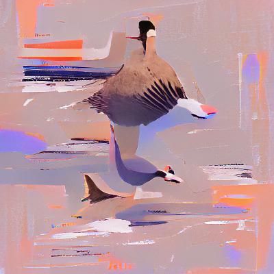 AI Generated Image of a Goose