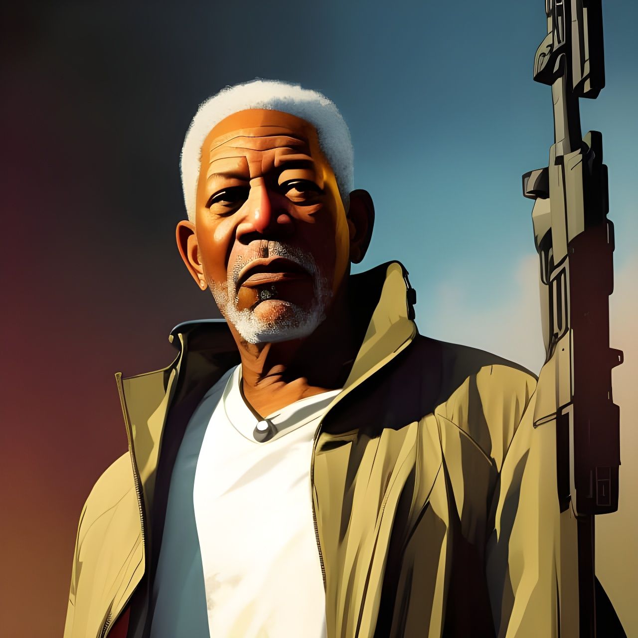 Morgan Freeman as Franklin in Grand Theft Auto V