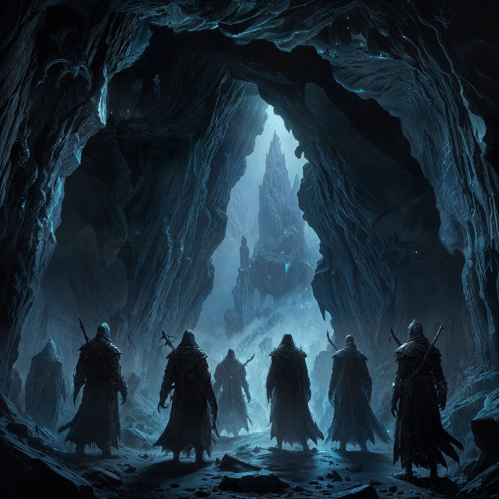 Medieval Ghosts Guard Cave Passage