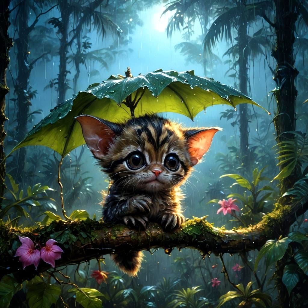 Grumpy Gremlin Kitten (Gremlin  X Wild Forest Cat X Ewok X B...