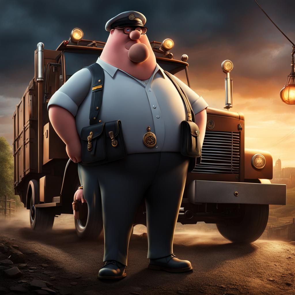Peter Griffin as Roadman: Digital Matte Painting