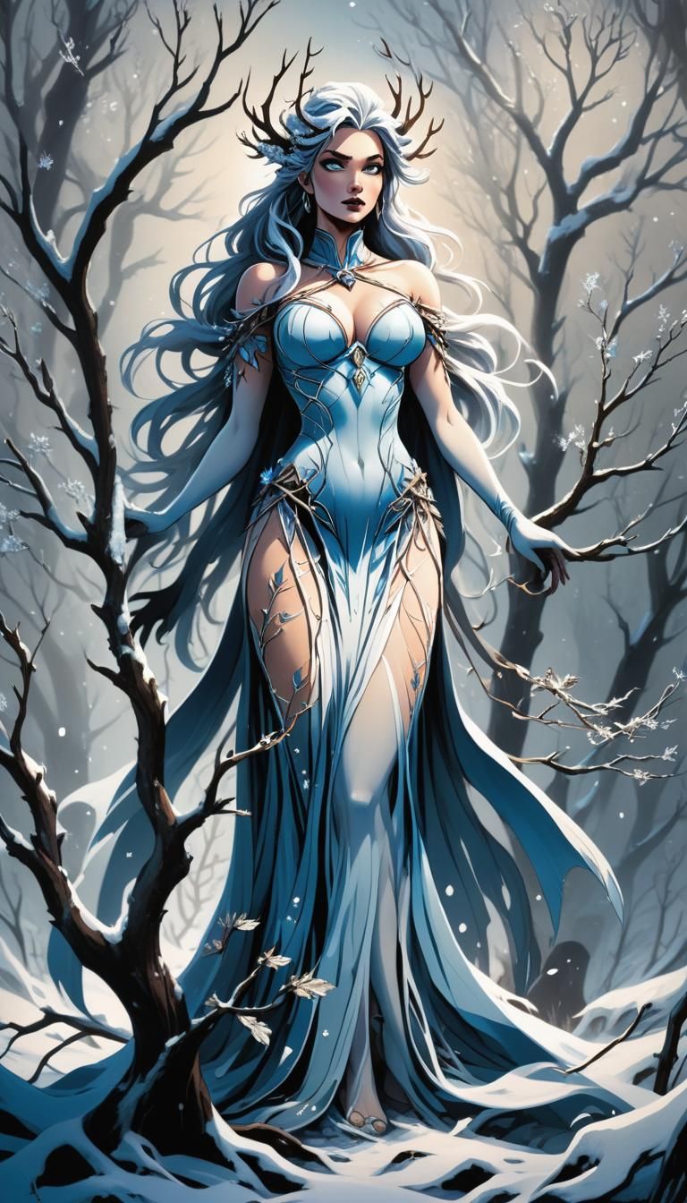Floralis, Goddess of Nature - Winter