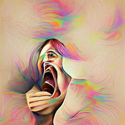 Abstract Achluophobia Visualization: The Fear of Darkness