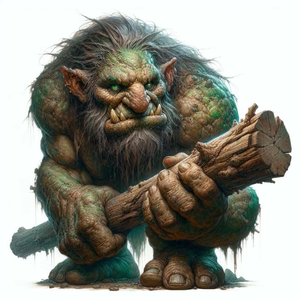 Gigantic Troll with Primal Power and Brutish Physique