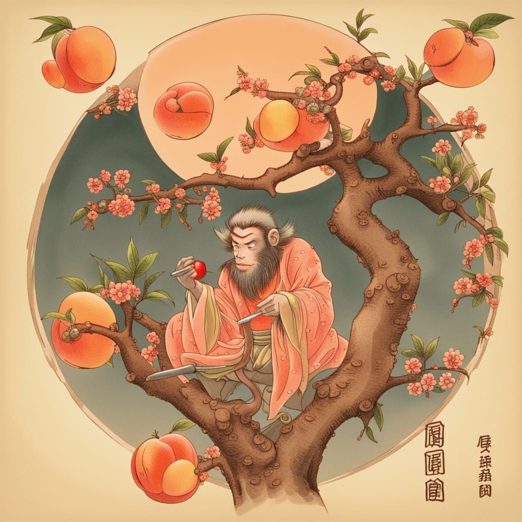Monkey King and the Peaches of Immortality
