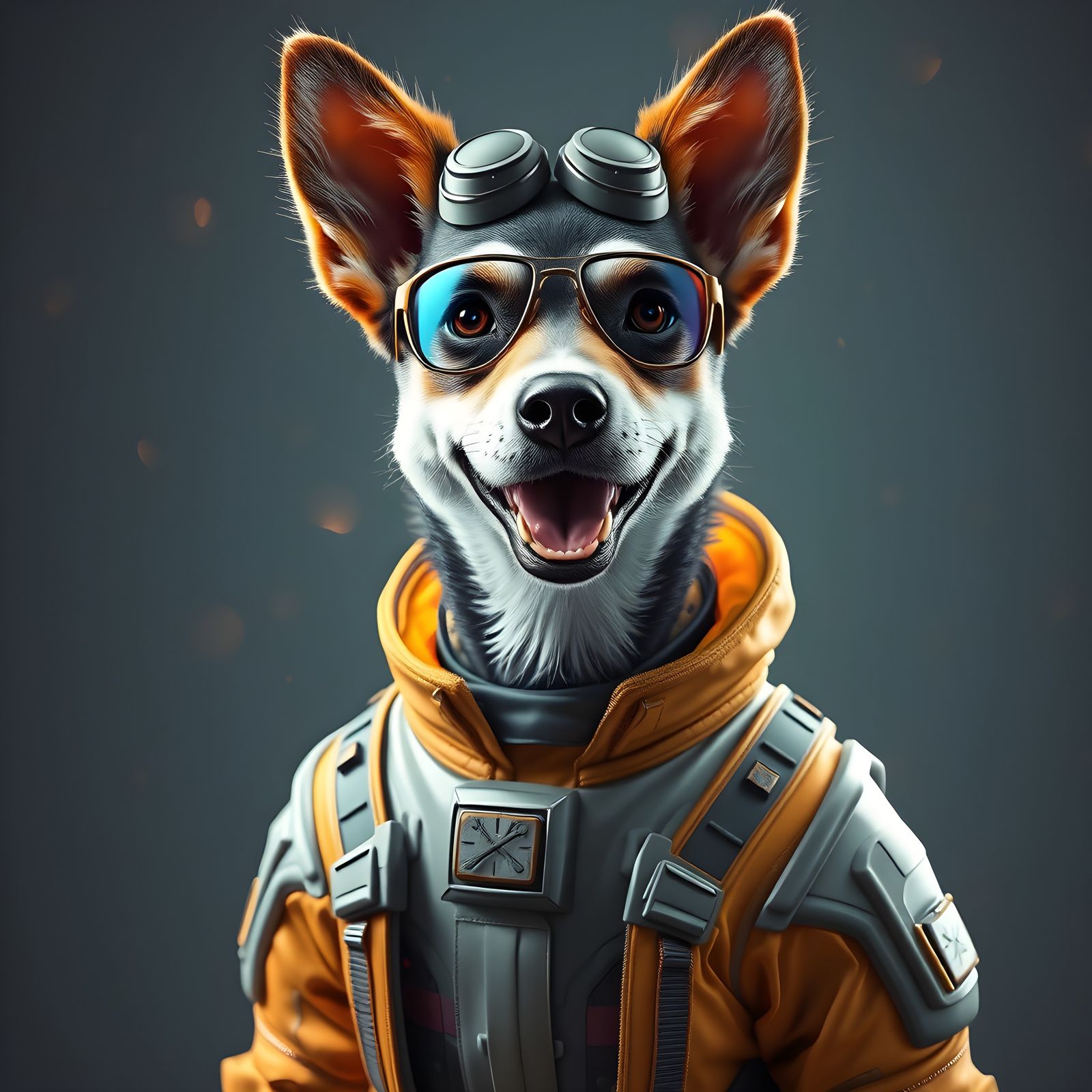 Dystopian Canine Couture in a Futuristic World