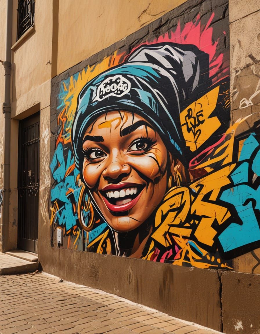 Graffiti Mural of Goons on Urban Wall