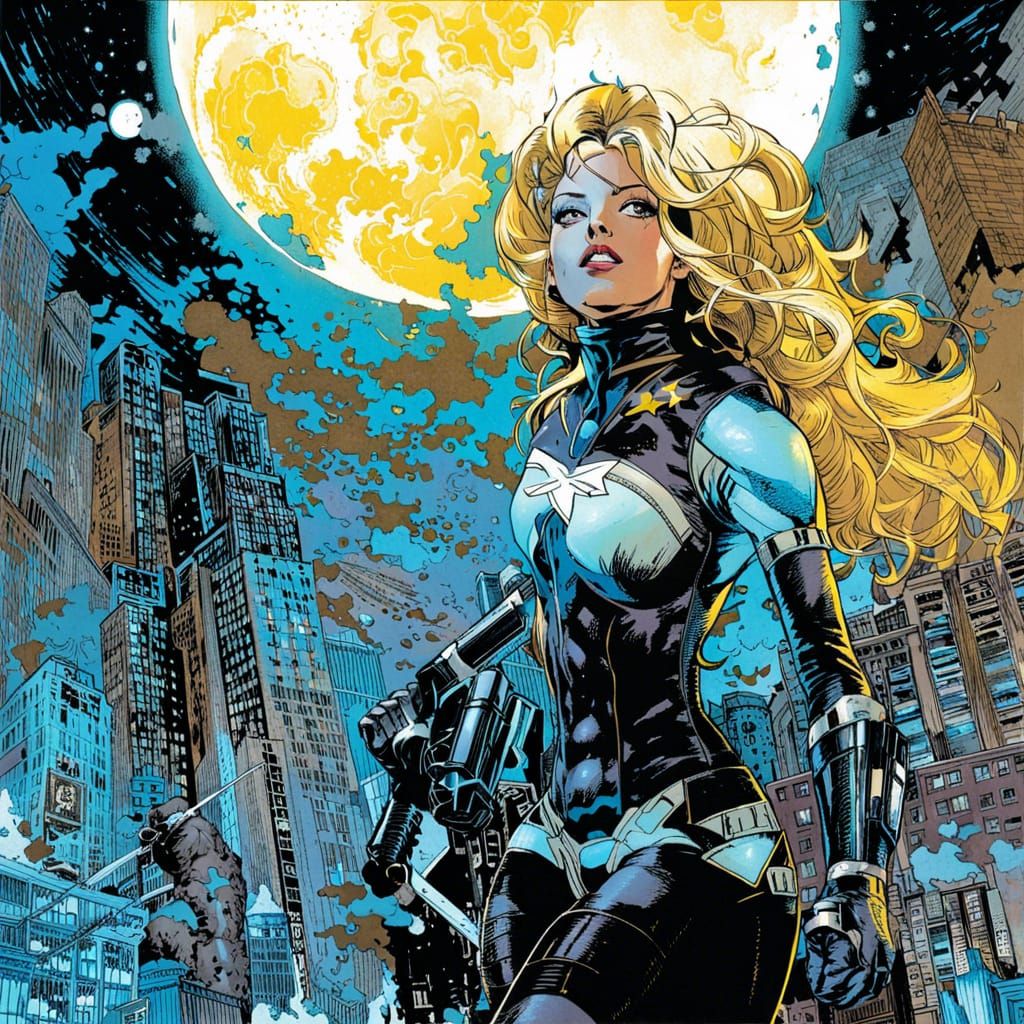 Moon Princess Rising: Reverse Graffiti Splash Art