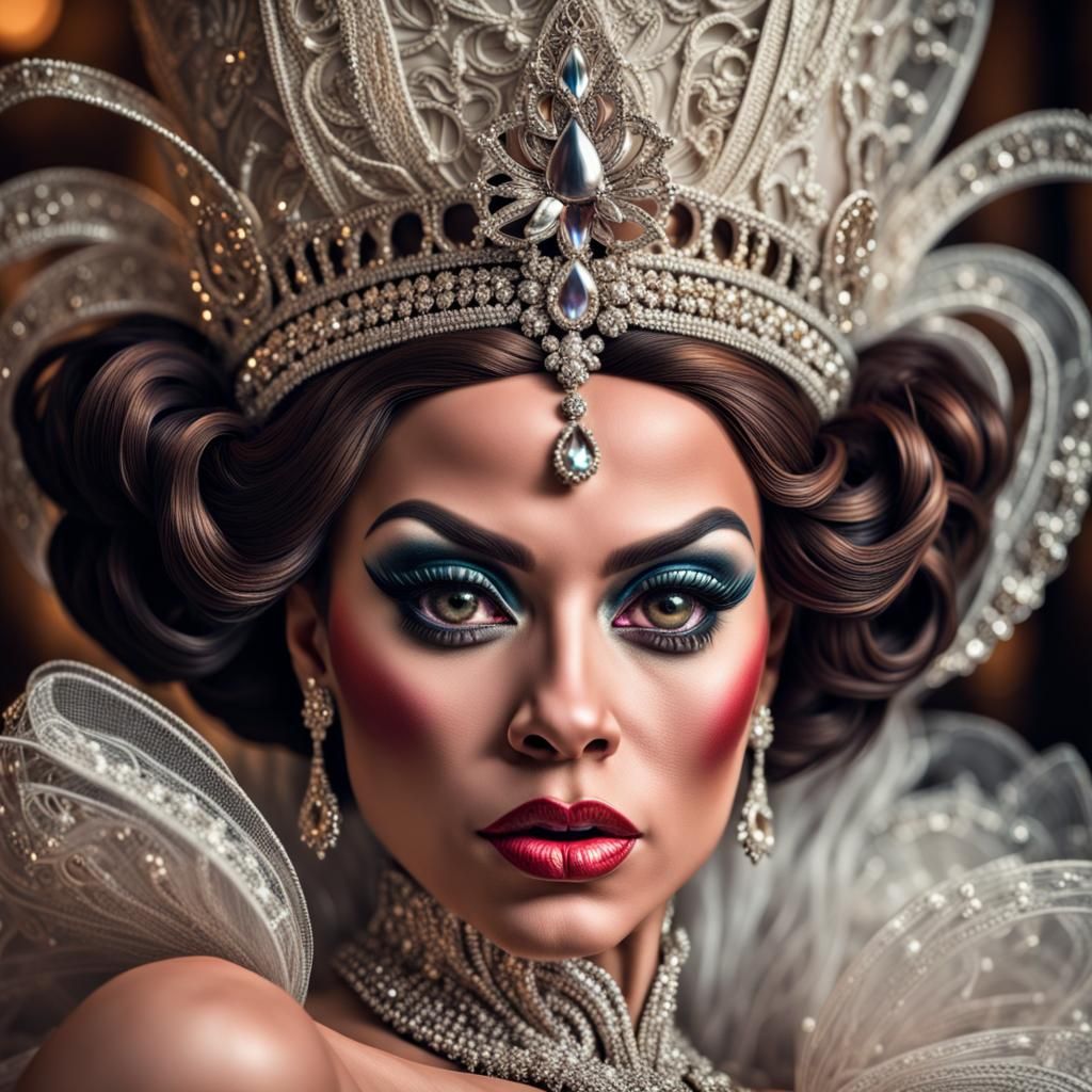 Hyperrealistic Drag Queen Portrait