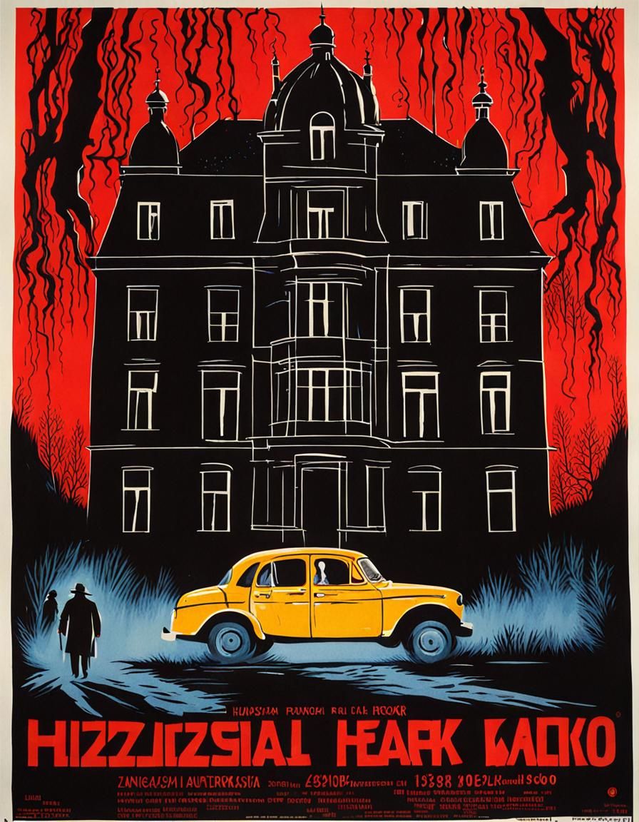 Vintage Hungarian Horror Movie Poster