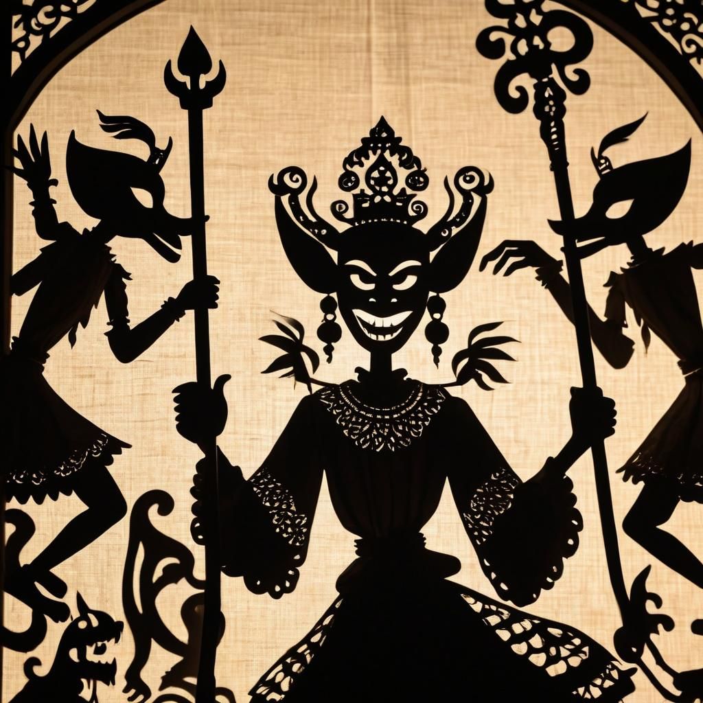Wayang Kulit Shadow Puppet Performance
