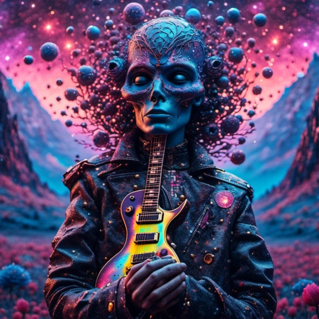 Astral Alien Guitarist's Bad Trip in Space