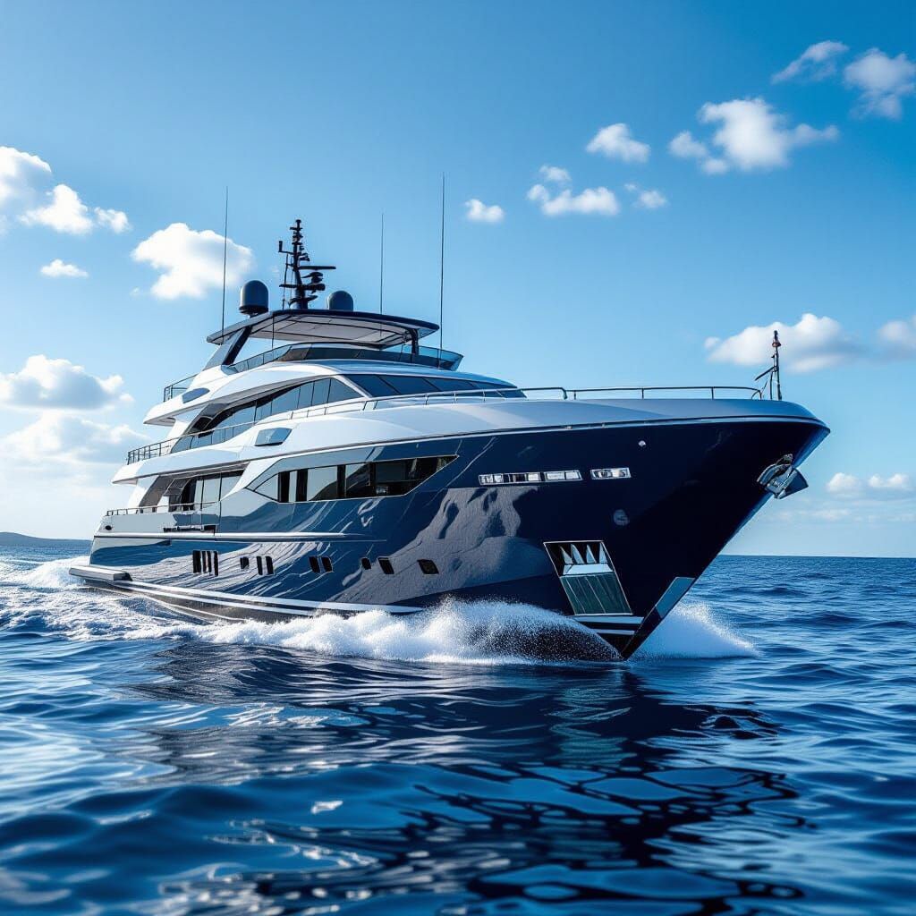Luxury Boats and Ships Generated by AI