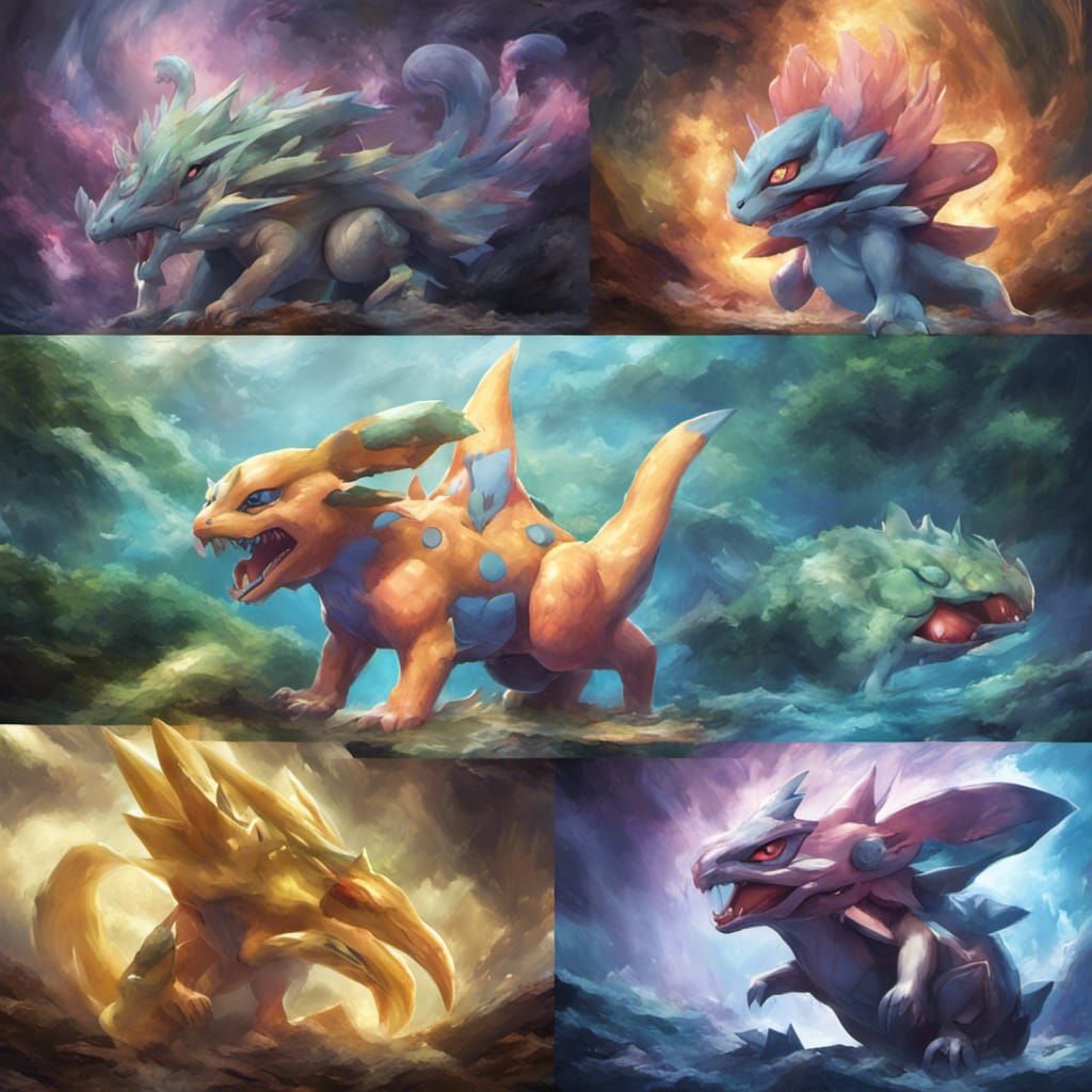 Hyperrealistic Vaporeon Splash Art Concept