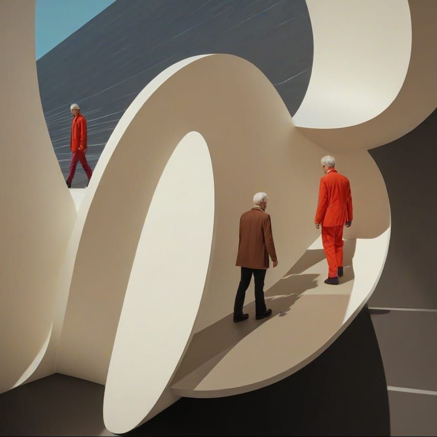 Intricate Space Labyrinth Inspired by Postmodern Design