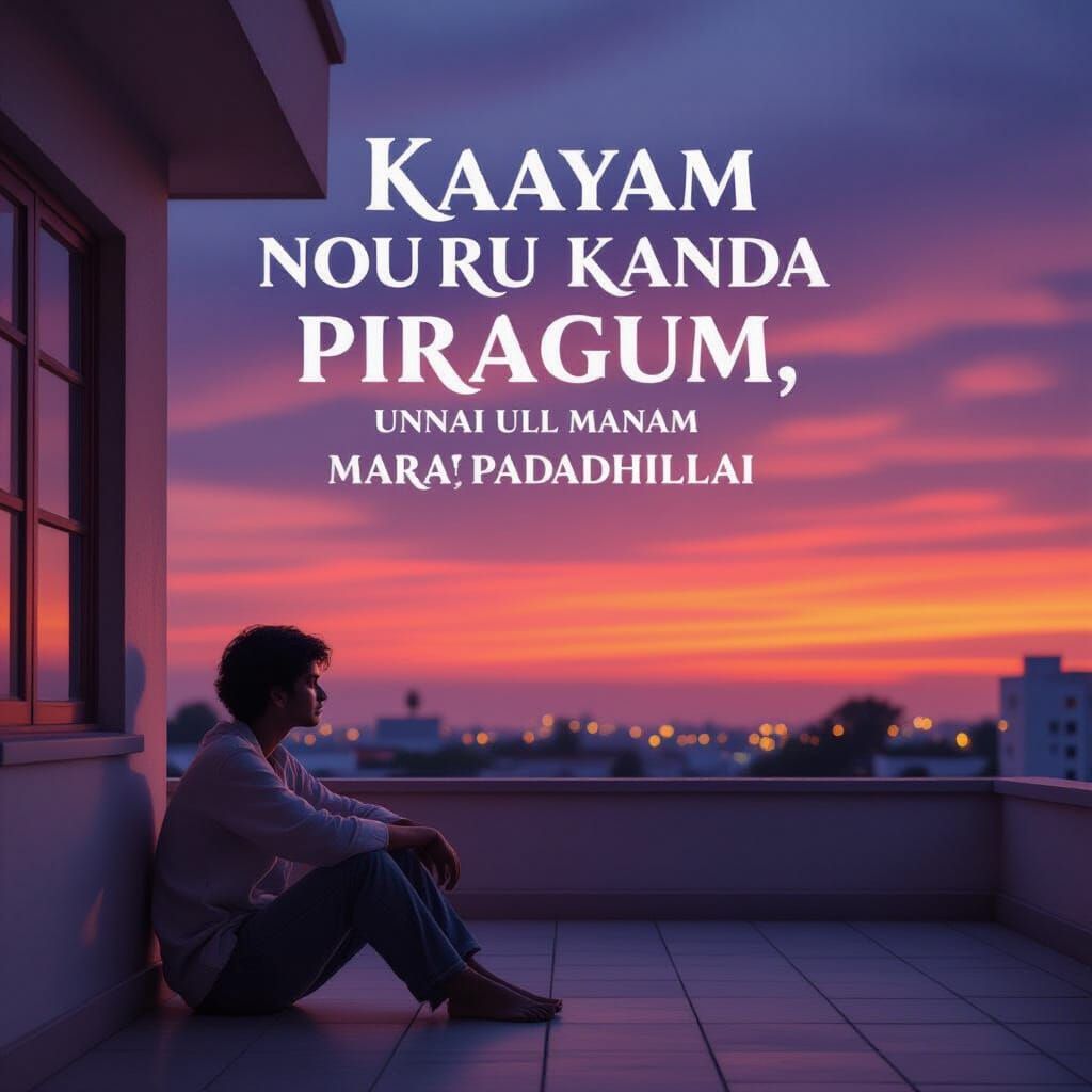 South Indian Twilight: Melancholic Rooftop Gaze