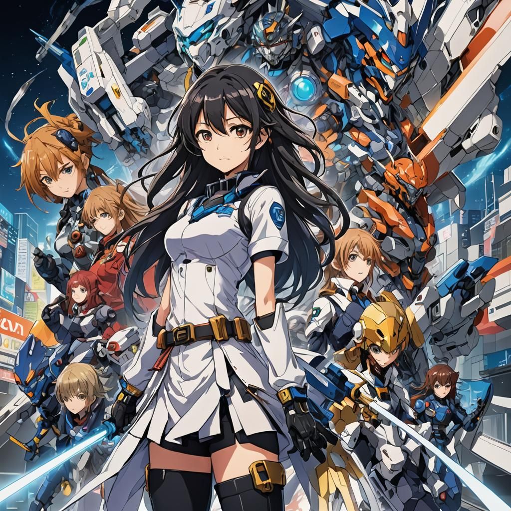 Fusion in Anime Key Visual Style