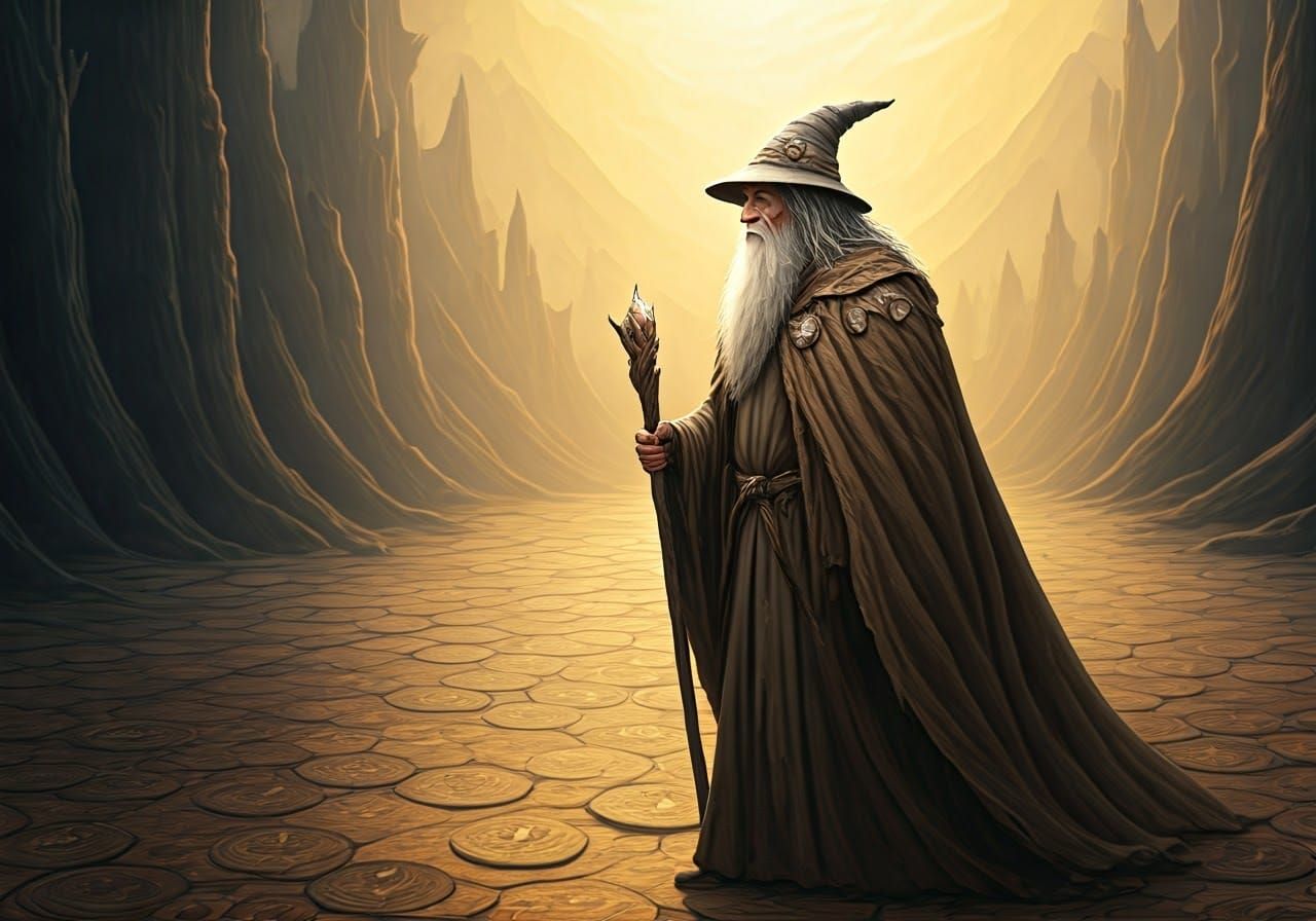 Majestic Gandalf Embarks on Epic Fantasy Quest