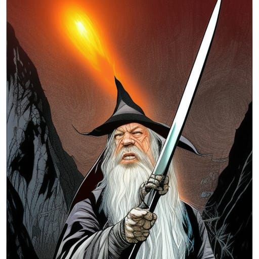 Mick Jagger as Gandalf: Comic Book Art