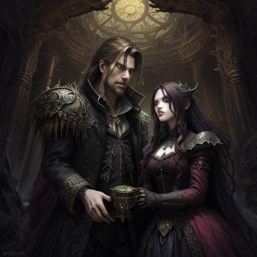 Vampire King and Queen in Pirate Wonderland