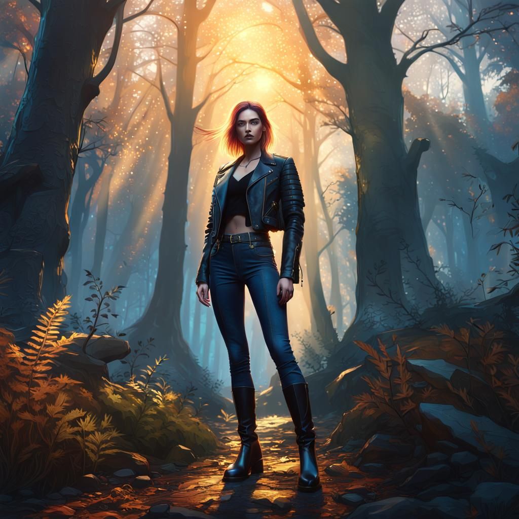 LIGHT ACADEMIA HIGH WAIST DENIM PANTS