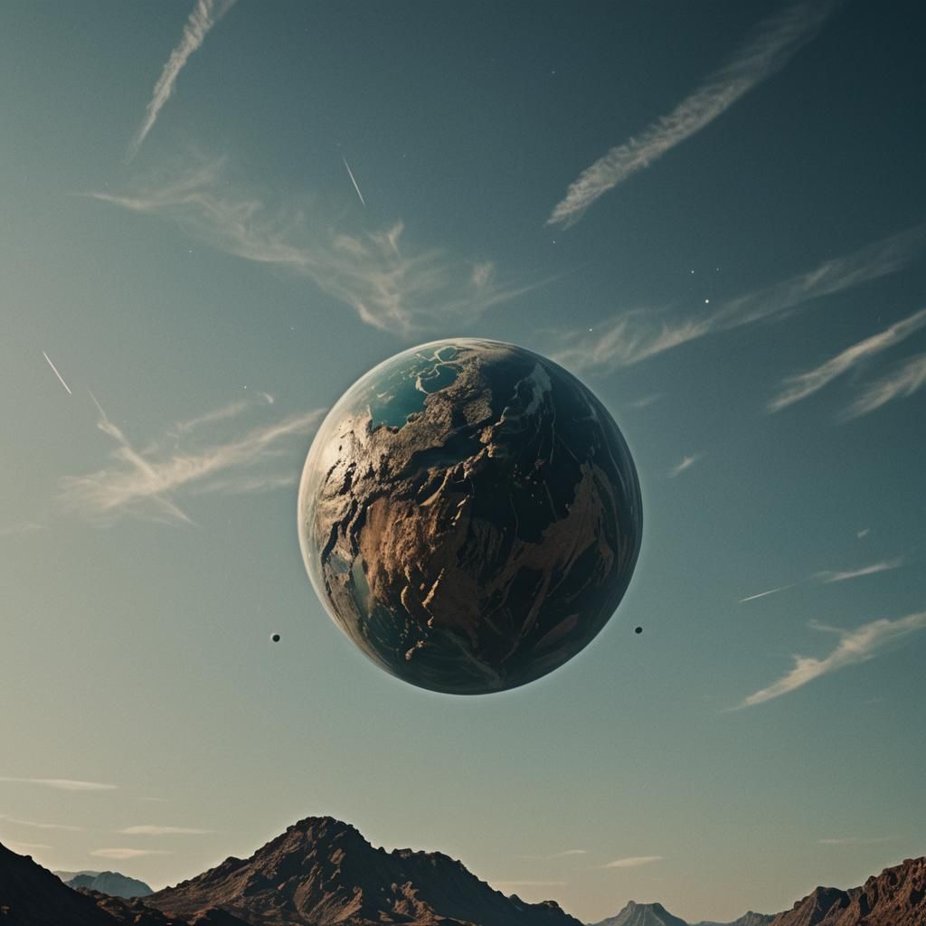 Dramatic Planet Still in Cinematic Style