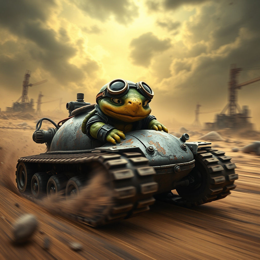 Chibi Turtle Races in Mad Max Apocalypse