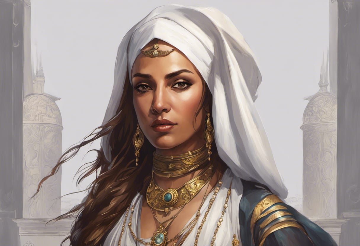 Sayyida al Hurra: Barbary Pirate Portrait in Comic Book Art