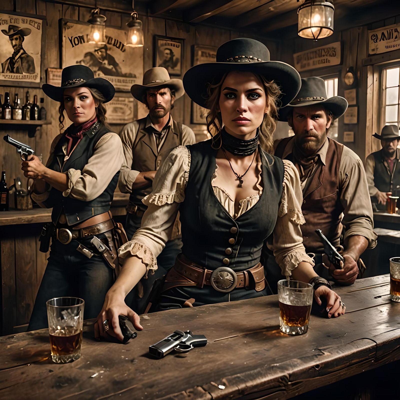 Wild West Saloon: Bandits Cause Trouble