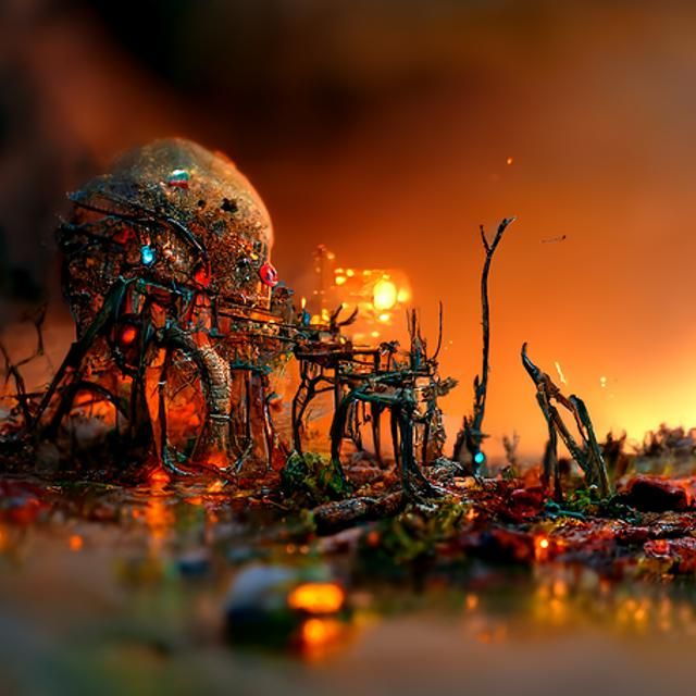 Extraterrestrial Ruins as Digital Matte Painting