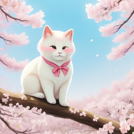 Kawaii Animal in Pastel Flower Field
