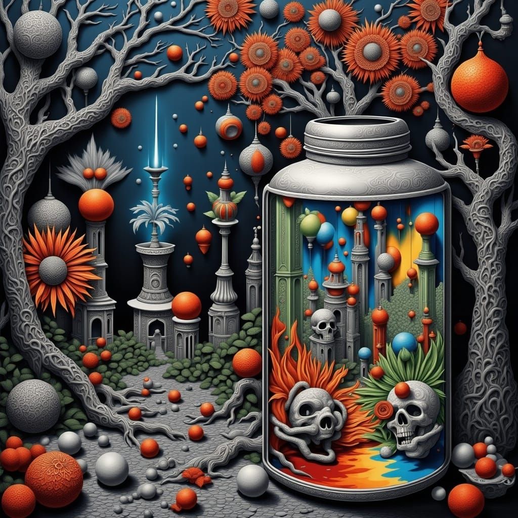 Gothic Character in Jar: Unity 3D Art of Illusion