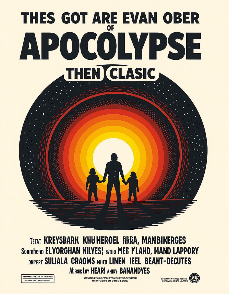 Vintage Movie Poster in 1970s Style