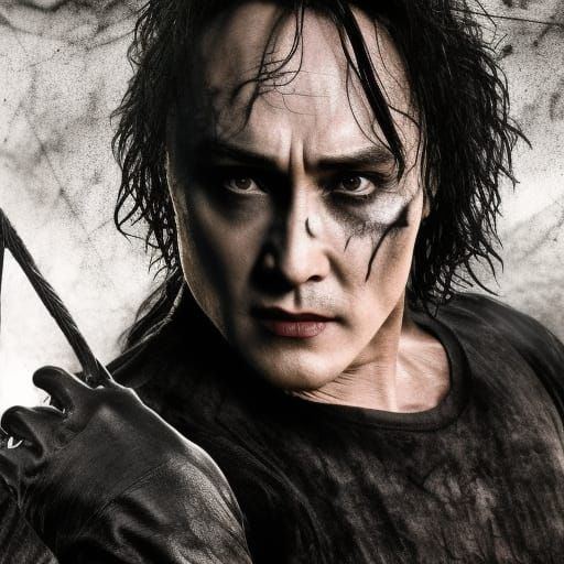 Hyperrealistic Crow Movie Scene in 4K