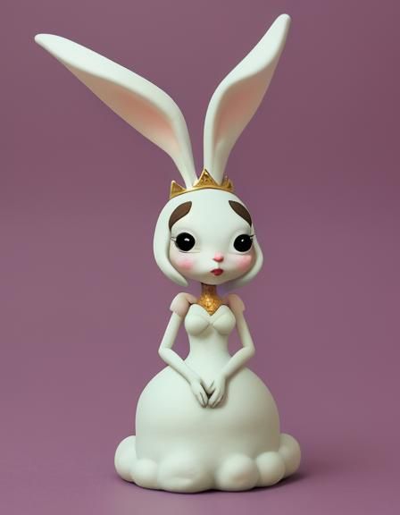 Claymation Bunny Queen: A Whimsical Creation