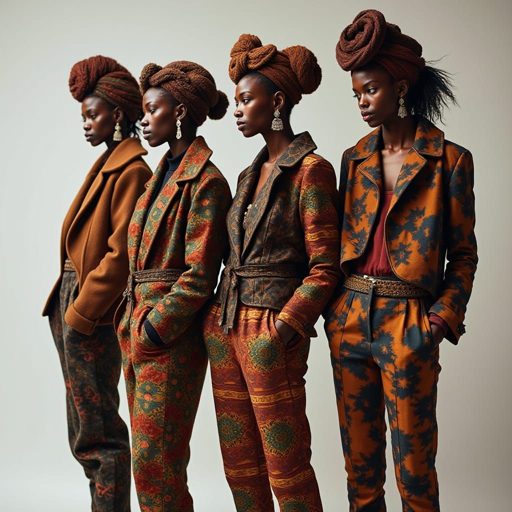 Winter Fashion Show Inspired by Zulu Culture with Bold Textu...