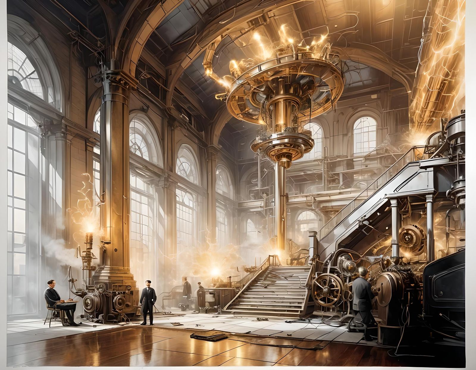 Nikola Tesla's Steampunk High Voltage Inventions