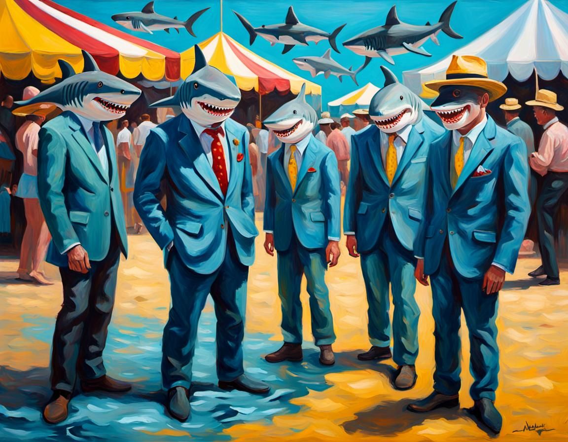 Sharks Dapping in their Zoot Suits