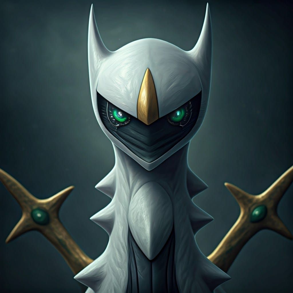 Ethereal Pokémon God Arceus in Hyperrealistic Detail
