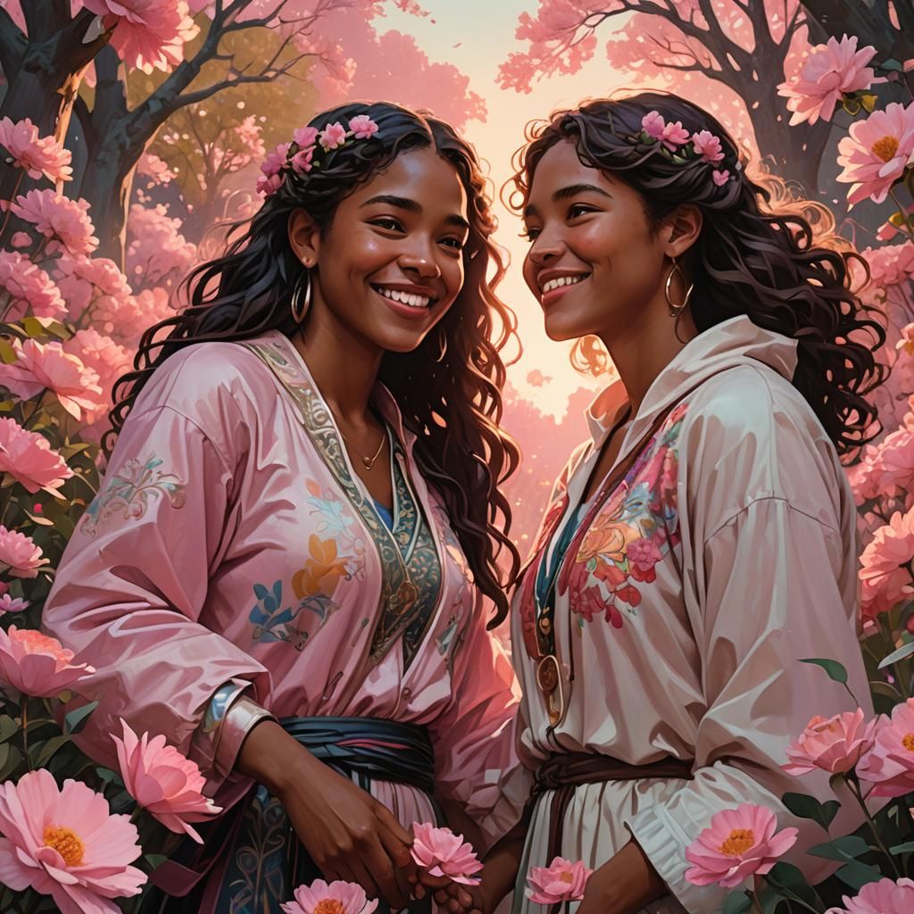 Uplifting Portrait of Diverse Women in Community Park