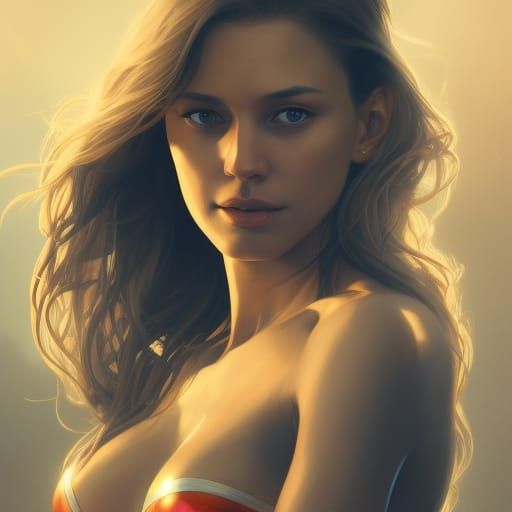 Supergirl Kara Zor-El Portrait in Dynamic Lighting
