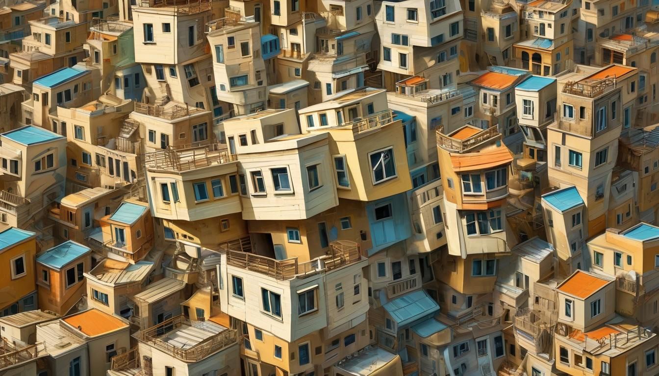 Surreal Impossible House Inspired by Escher and Dali