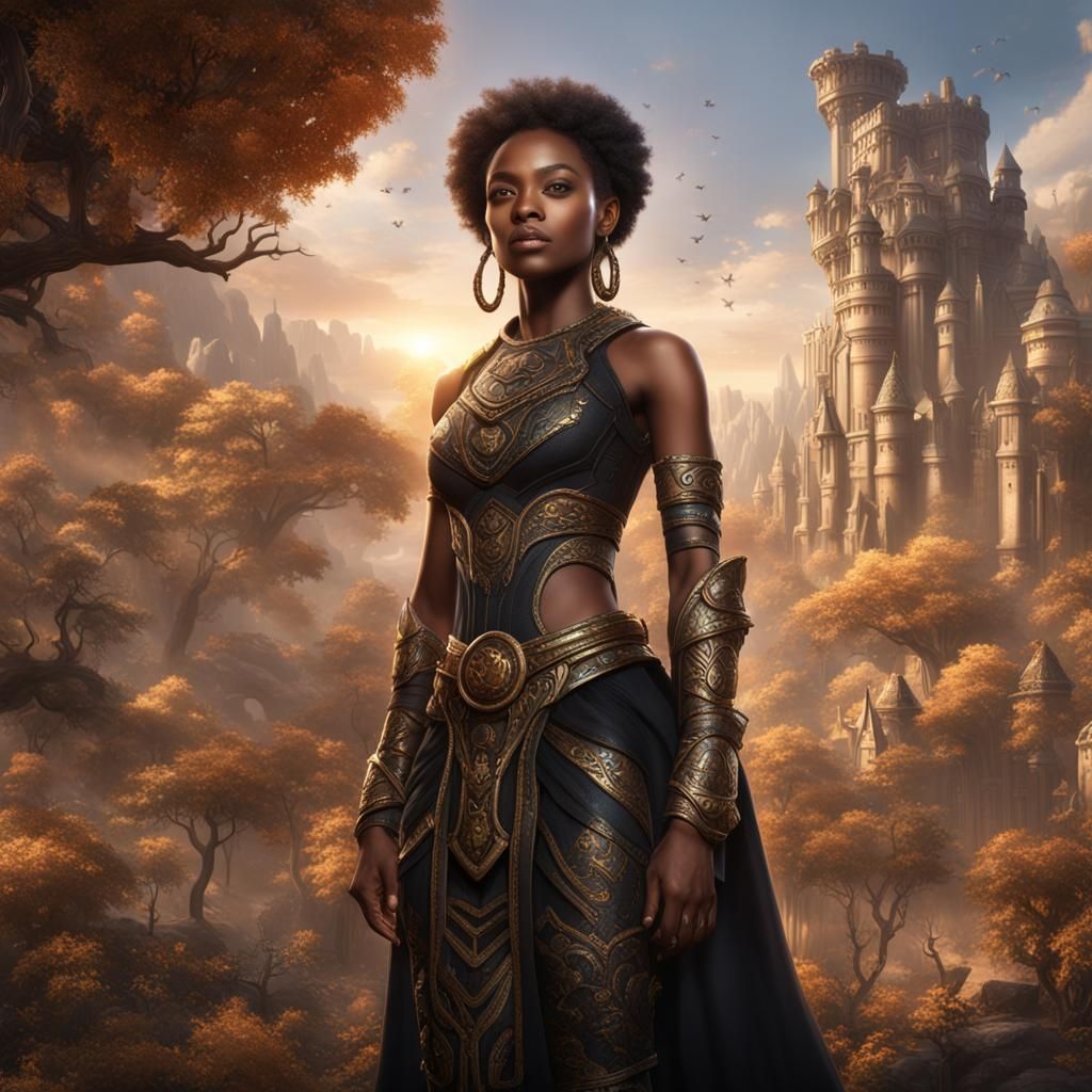 Fantastical Matte Painting of a Couple in Unreal Engine